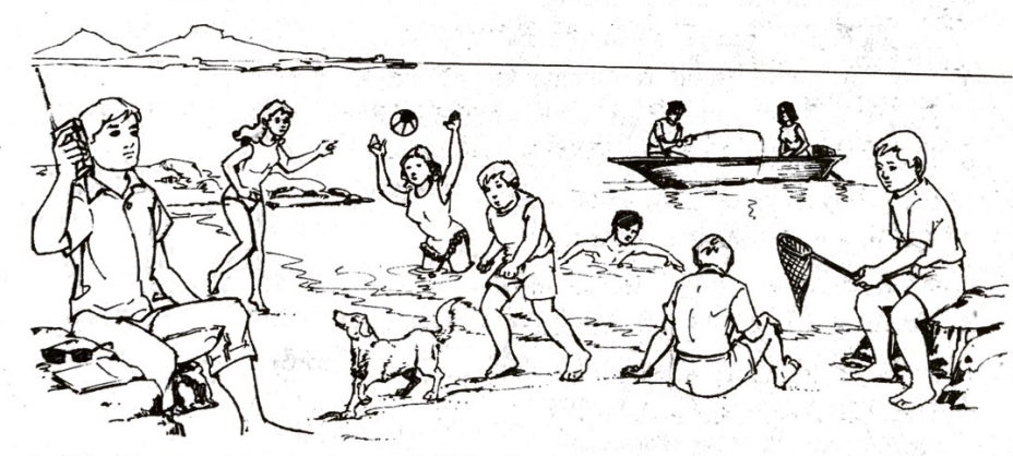 The Beach Scene for Let's Learn Burmese Class